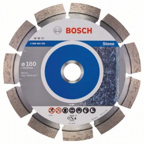 BOSCH Expert for Stone Diamantový dělicí kotouč, 180 x 22,23 x 2,4 x 12 mm 2608602591
