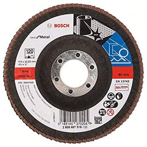 BOSCH Best for Metal Lamelový brusný kotouč X571, 115x22,23mm, 120, 2608607319