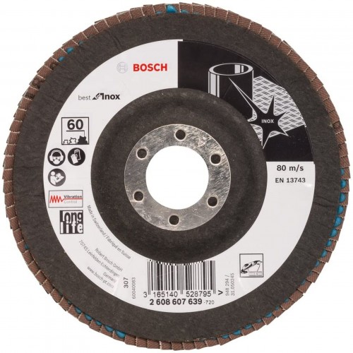 BOSCH Best for Inox Lamelový brusný kotouč X581, 125x22,23 mm, 60, 2608607639