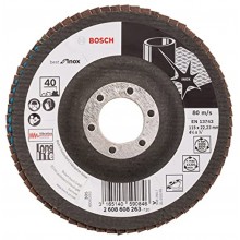 BOSCH Best for Inox Lamelový brusný kotouč X581, 115x22,23mm, 40 2608608263