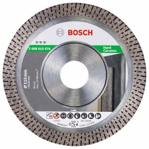 BOSCH Best for Hard Ceramic Diamantový dělicí kotouč, 115 x 22,23 x 1,4 x 10 mm 2608615076 BOSCH Best for Hard Ceramic Diamantový dělicí kotouč, 115 x 22,23 x 1,4 x 10 mm 2608615076