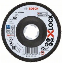 BOSCH X-LOCK Best for Metal Lamelový brusný kotouč X571, 125x22,23mm, G60 2608619202