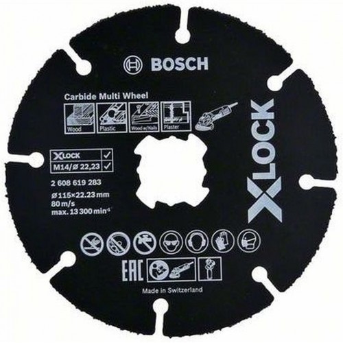 BOSCH Carbide Multi Wheel Víceúčelový řezný kotouč systému X-LOCK, 125mm 2608619284