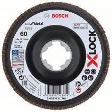 BOSCH X-LOCK Best for Metal Lamelový brusný kotouč X571, 115x22,23mm, G40, 2608621763