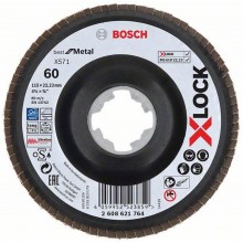 BOSCH X-LOCK Best for Metal Lamelový brusný kotouč X571, 115x22,23mm, G120, 2608621766