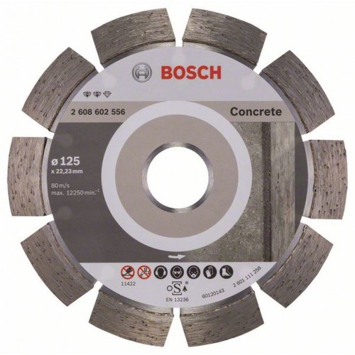 BOSCH Expert for Concrete Diamantový dělicí kotouč, 125 x 22,23 x 2,2 x 12 mm 2608602556