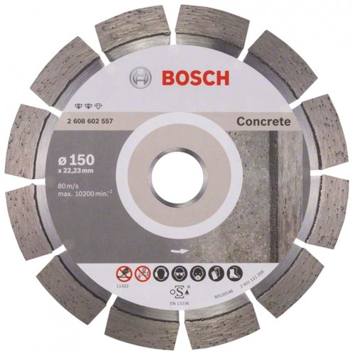 BOSCH Expert for Concrete Diamantový dělicí kotouč, 150 x 22,23 x 2,4 x 12 mm 2608602557