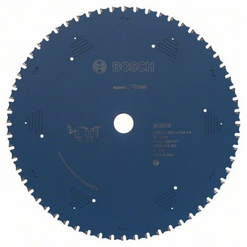 BOSCH Pilový kotouč do okružních pil Expert for Steel, 305x2,6/2,2 mm 2608643060