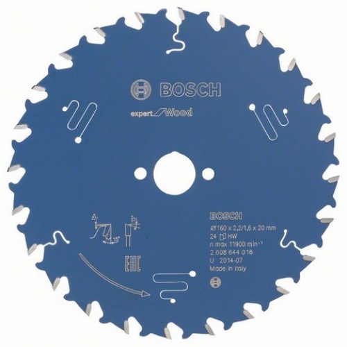 BOSCH Expert for Wood Pilový kotouč, 160 x 20 x 2,2 mm, 24 2608644016