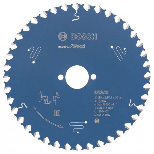 BOSCH Pilový kotouč Expert for Wood, 190x2,6/1,6 mm 2608644048