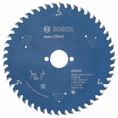BOSCH Pilový kotouč Expert for Wood, 190x2,6/1,6 mm 2608644049