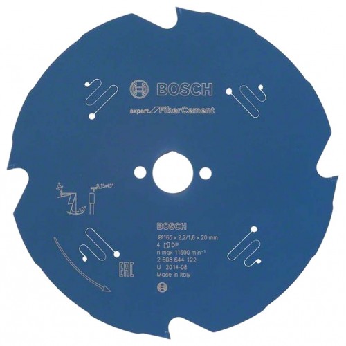 BOSCH Pilový kotouč Expert for Fiber Cement, 165 x 2,2/1,6 mm mm 2608644122