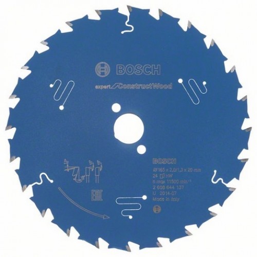 BOSCH Pilový kotouč Expert for Construct Wood, 165 x 2,0/1,3 mm 2608644137 BOSCH Pilový kotouč Expert for Construct Wood, 165 x 2,0/1,3 mm 2608644137