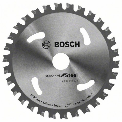 BOSCH Pilový kotouč do okružních pil Standard for Steel, 136x1,2 mm 2608644225