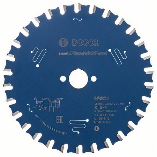 BOSCH Pilový kotouč Expert for Sandwich Panel, 160x2,0/1,6 mm 2608644365