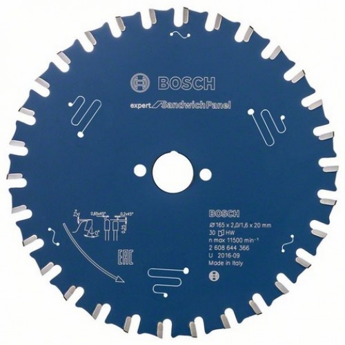 BOSCH Pilový kotouč Expert for Sandwich Panel, 165x2,0/1,6 mm 2608644366