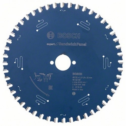 BOSCH Pilový kotouč Expert for Sandwich Panel, 230x2,0/1,6 mm 2608644368