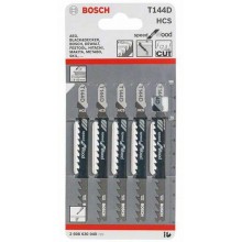 BOSCH Pilový plátek do kmitací pily T 144 D, 100 mm, 5 ks 2608630040