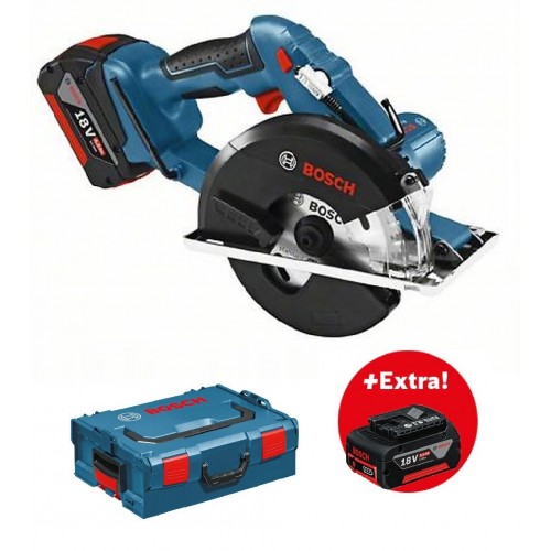 BOSCH GKM 18 V-LI akumulátorová okružní pila, L-BOXX, 2x 5,0 Ah akumulátor 0.601.6A4.002 + akumulátor GBA 18 V 5,0 Ah ZDARMA BOSCH GKM 18 V-LI akumulátorová okružní pila, L-BOXX, 2x 5,0 Ah akumulátor 0.601.6A4.002 + akumulátor GBA 18 V 5,0 Ah ZDARMA