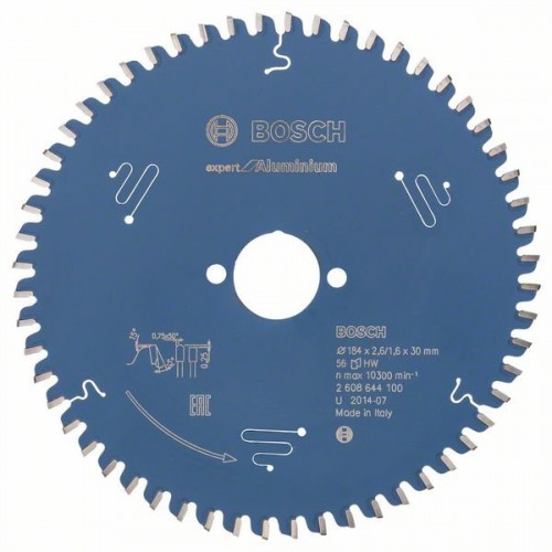 BOSCH Pilový kotouč Expert for Aluminium, 184x2,6/1,6 mm 2608644100