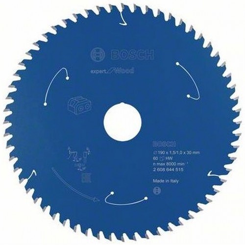 BOSCH Expert for Wood Pilový kotouč pro akumulátorové pily, 190×1,5/1×30 T60 2608644515