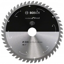 BOSCH Standard for Wood Pilový kotouč, 216×1,7/1,2×30 T48, 2608837723