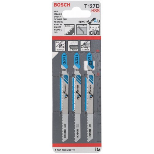 BOSCH Pilový plátek do kmitací pily T 127 D 2608631508 BOSCH Pilový plátek do kmitací pily T 127 D 2608631508