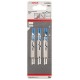 BOSCH Pilový plátek do kmitací pily U 118 A, 80 mm, 3 ks 2608631511
