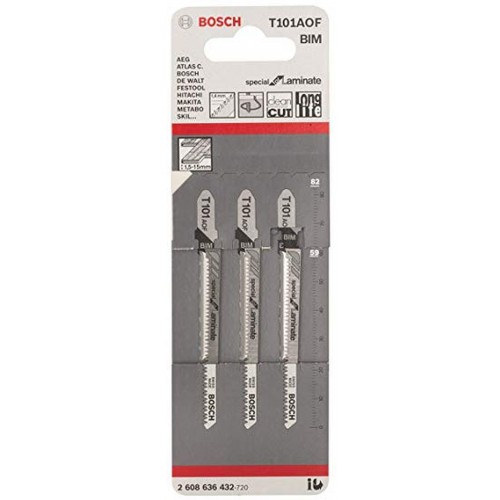 BOSCH Pilový plátek do kmitací pily T 101 AOF, 83 mm, 3 ks 2608636432