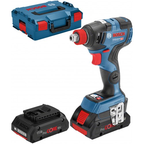 BOSCH GDX 18V-200 C Akumulátorový rázový utahovák, 18V, 2x 4.0Ah 06019G4206