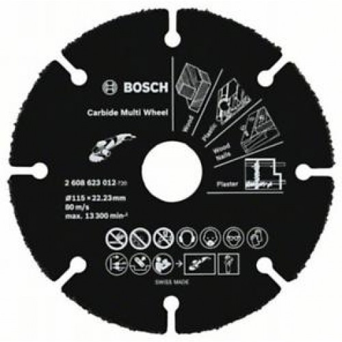 BOSCH Multi Wheel Rozbrušovací kotouč z tvrdokovu 115 X 22,23 mm 2608623012