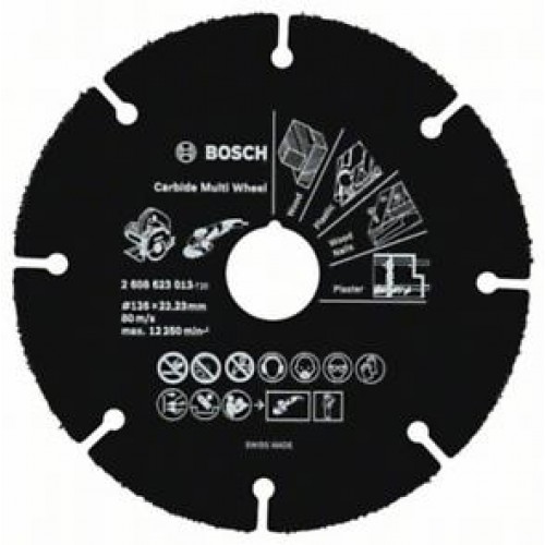 BOSCH Multi Wheel Rozbrušovací kotouč z tvrdokovu, 125mm 2608623013