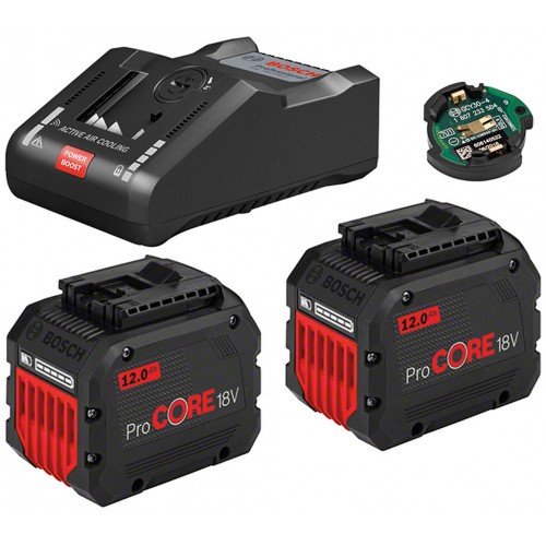 BOSCH Startovací sada 2× ProCORE18V 12.0Ah + GAL 18V-160 C + GCY 42, 1600A016GY