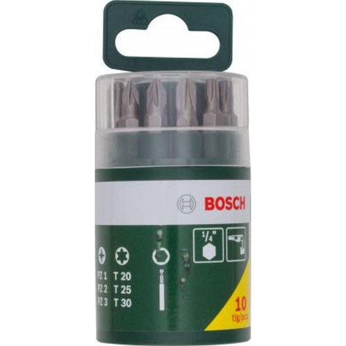 BOSCH 10dílná sada šroubovacích bitů 2607019452 BOSCH 10dílná sada šroubovacích bitů 2607019452