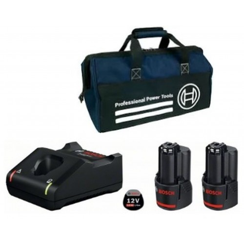 BOSCH Nabíječka GAL 12V-40 +Akumulátor 2 x GBA 2,0Ah +Taška 0615990L0W