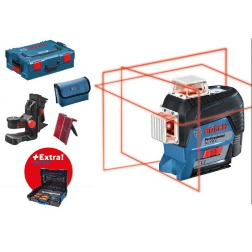 BOSCH GLL 3-80 C + držák BM 1 + sada nářadí Gedore 26ks 06159940KN BOSCH GLL 3-80 C + držák BM 1 + sada nářadí Gedore 26ks 06159940KN