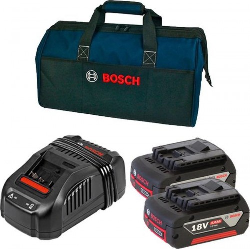 BOSCH Startovací sada 18V 2 x 5,0 Ah + Extra taška 0615990J27