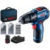 BOSCH GSB 12V-30 PROFESSIONAL Akumulátorový kombinovaný šroubovák, 12V 2x2.0Ah 06019G9101