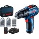 BOSCH GSB 12V-30 PROFESSIONAL Akumulátorový kombinovaný šroubovák, 12V 2x2.0Ah 06019G9101