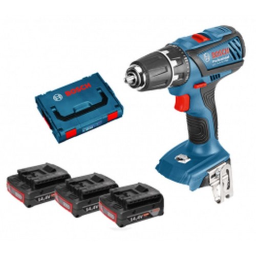BOSCH GSR 14,4-2-LI Plus Vrtací šroubovák + 3 x 2,0 Ah Li-ion + L-Boxx 0615990H1L