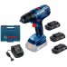 BOSCH GSR 180-LI Vrtací šroubovák + 3x 1,5Ah 0615990K42