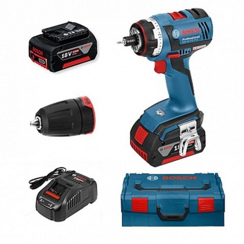 BOSCH GSR 18 V-EC FC2 Flex Aku vrtací šroubovák, 2x 5,0 Ah; L-Boxx 06019E1105