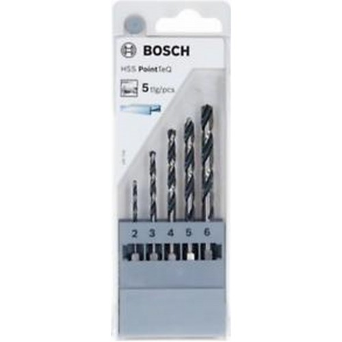 BOSCH HSS PointTeQ Hex Spirálový vrták, sada 5 ks 2607002824