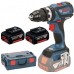 BOSCH GSB 18 V-EC Professional Aku příklepový šroubovák, L-BOXX, 2× 2,0 Ah Li-ion 06019E9105