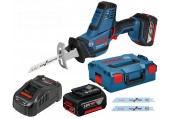 BOSCH GSA 18 V-LI C PROFESSIONAL Akumulátorová pila ocaska, L-BOXX, 2x 5,0 Ah 06016A5002