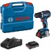 BOSCH GSR 18V-90 C PROFESSIONAL Aku vrtací šroubovák, L-Case, GAL 18V-4, 2×2,0Ah 06019K6020