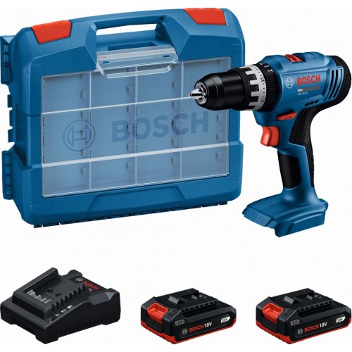 BOSCH GSB 18V-25 PROFESSIONAL Aku příklepový vrtací šroubovák, 2x 2,0Ah, kufr 06019K9304 BOSCH GSB 18V-25 PROFESSIONAL Aku příklepový vrtací šroubovák, 2x 2,0Ah, kufr 06019K9304