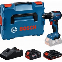 BOSCH GSR18V-52 PROFESSIONAL Aku vrtací šroubovák, 1 x 2,0Ah +1 x 4,0Ah, L-BOXX 06019S0024