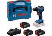 BOSCH GSR18V-52 PROFESSIONAL Aku vrtací šroubovák, 3x 5,0Ah, L-BOXX 06019S0027
