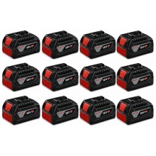 BOSCH GBA PROFESSIONAL GBA 18 V Sada 12ti baterií 4,0 Ah 0602494004